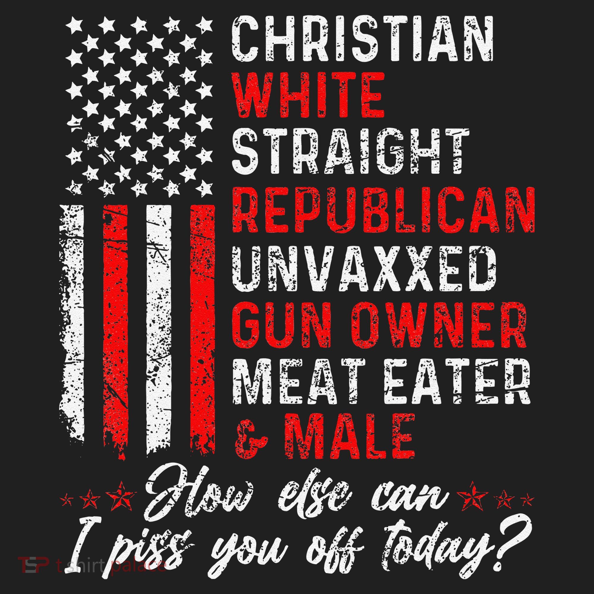 Christian White Straight Republican Unvaxxed Gun Owner Gift Golf Towel