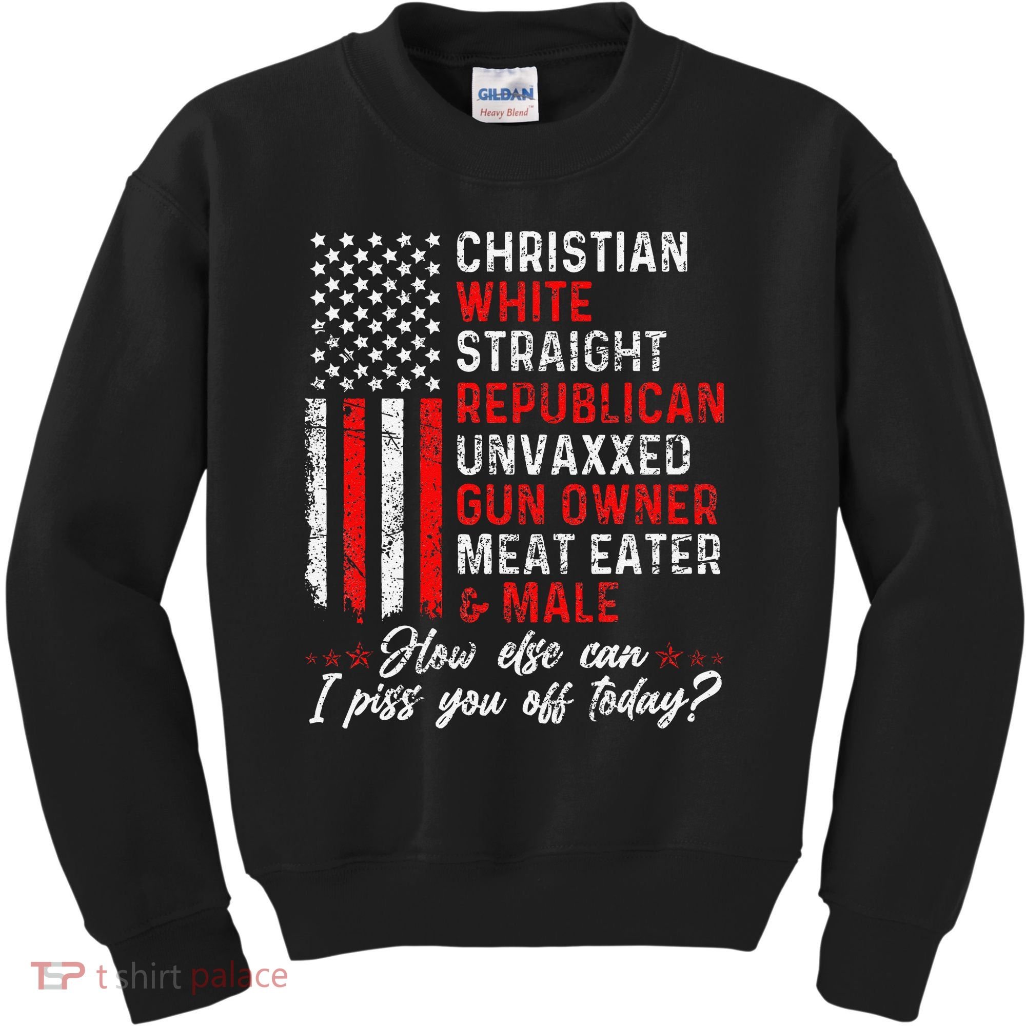 Christian White Straight Republican Unvaxxed Gun Owner Gift Kids Sweatshirt