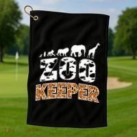 Cute Wildlife Safari Africa Animals Zoo Gift Golf Towel thumb 1
