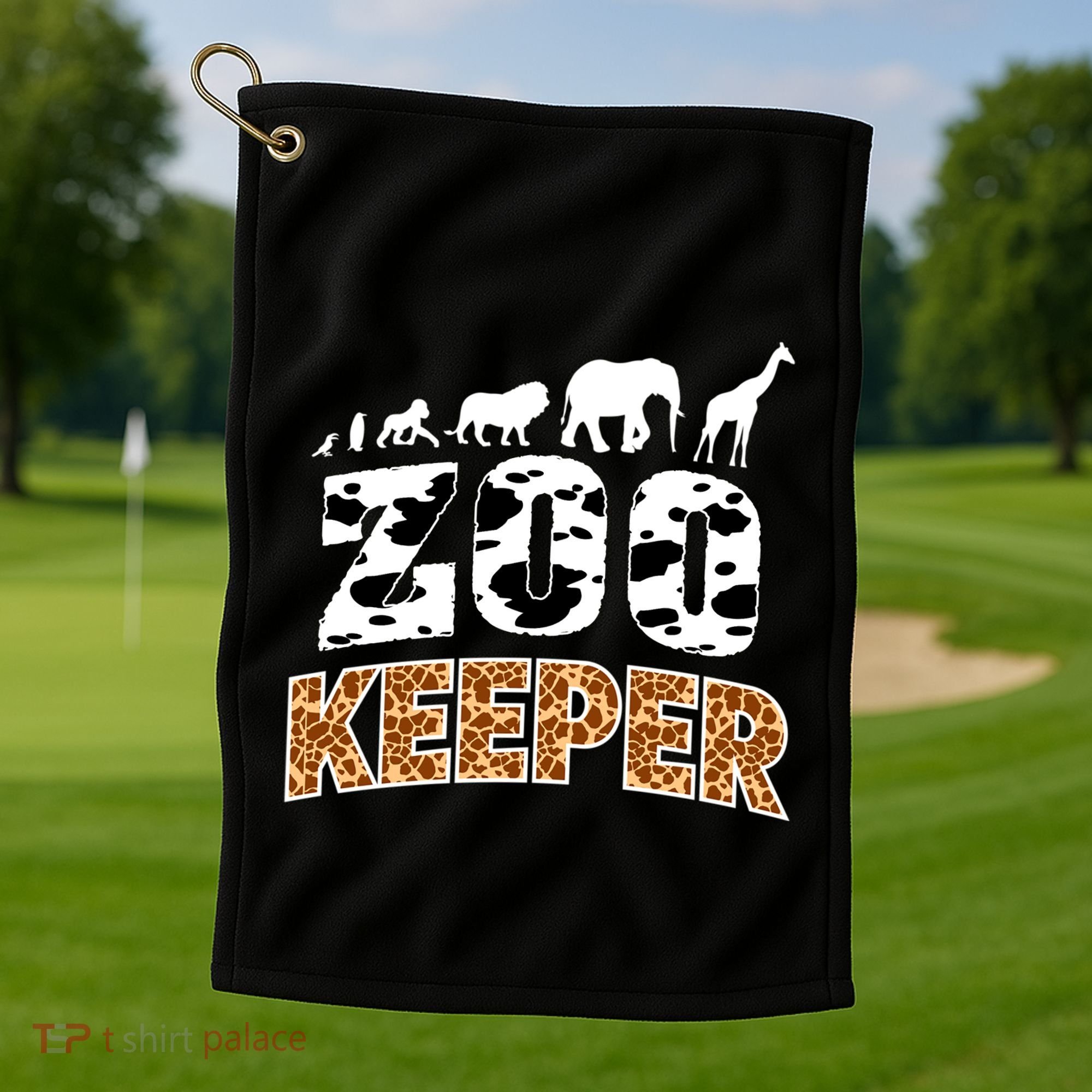 Cute Wildlife Safari Africa Animals Zoo Gift Golf Towel
