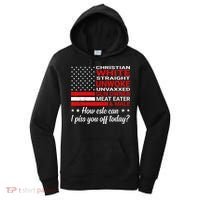 Christian White Straight Unwoke Unvaxxed Gun Owner Women's Hoodie thumb 0