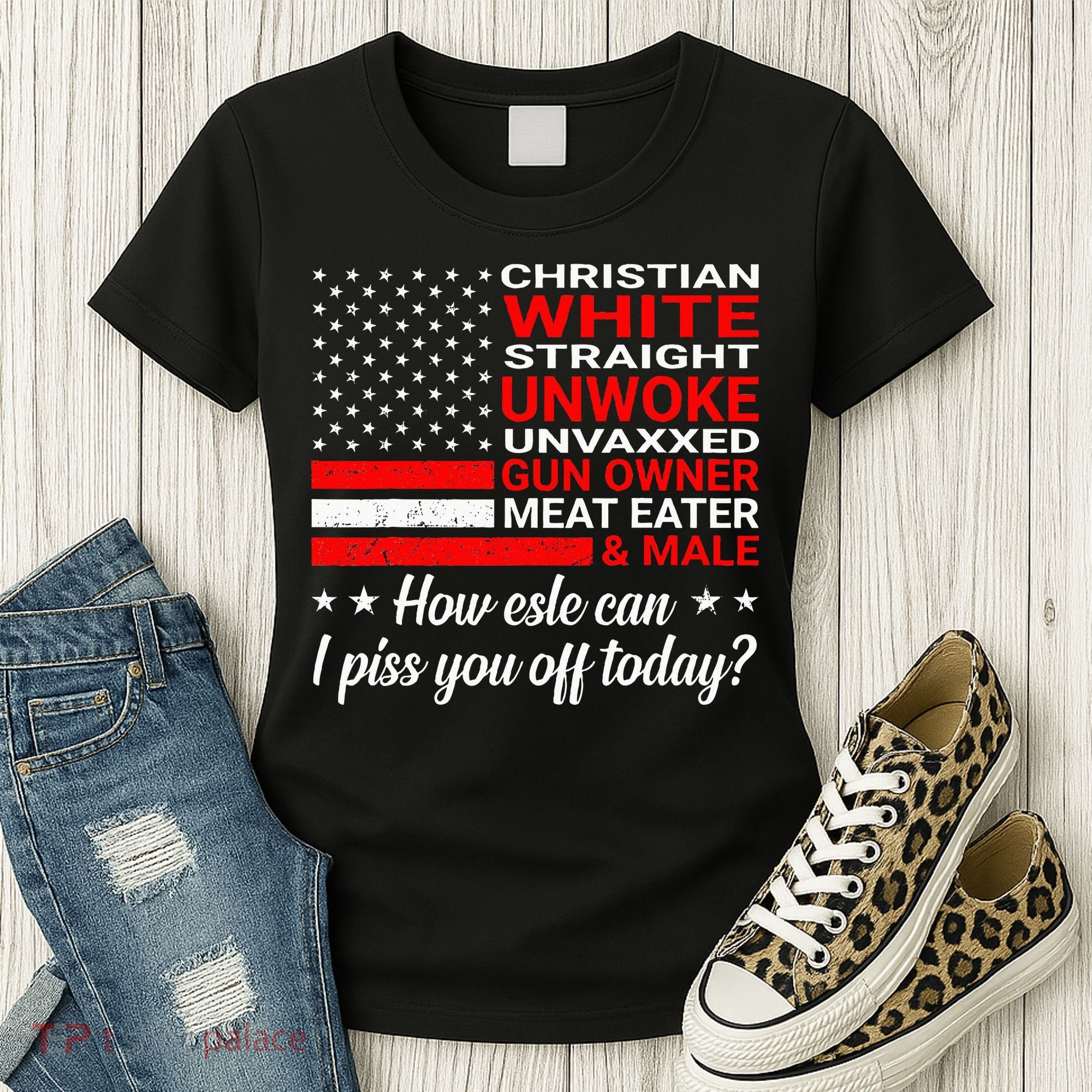 Christian White Straight Unwoke Unvaxxed Gun Owner Women's T-Shirt