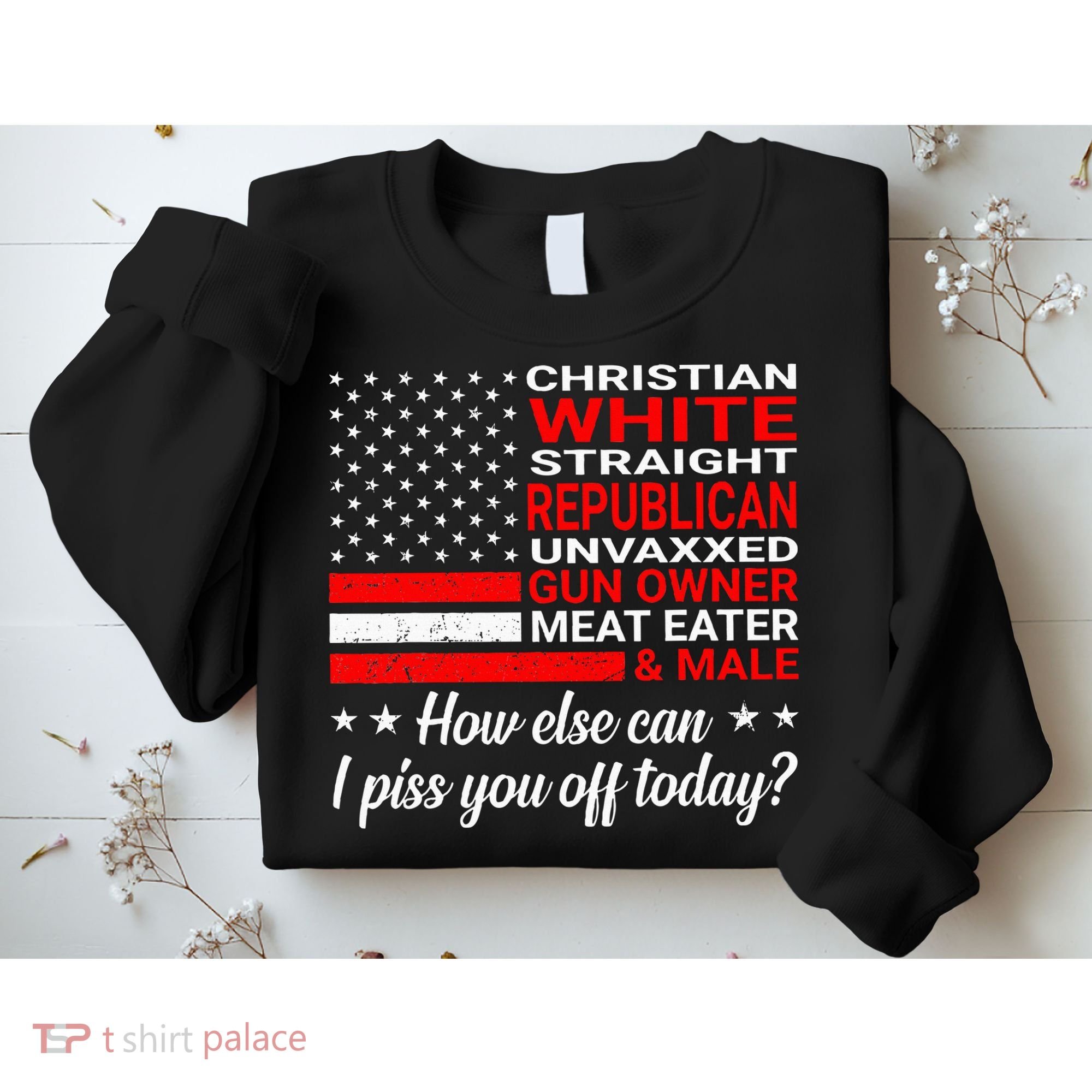 Christian White Straight Republican Unvaxxed Gun Owner Sweatshirt