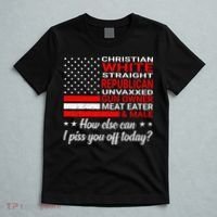 Christian White Straight Republican Unvaxxed Gun Owner T-Shirt thumb 5