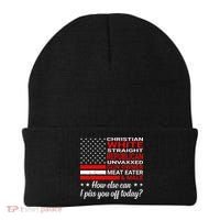 Christian White Straight Republican Unvaxxed Gun Owner Beanie thumb 0