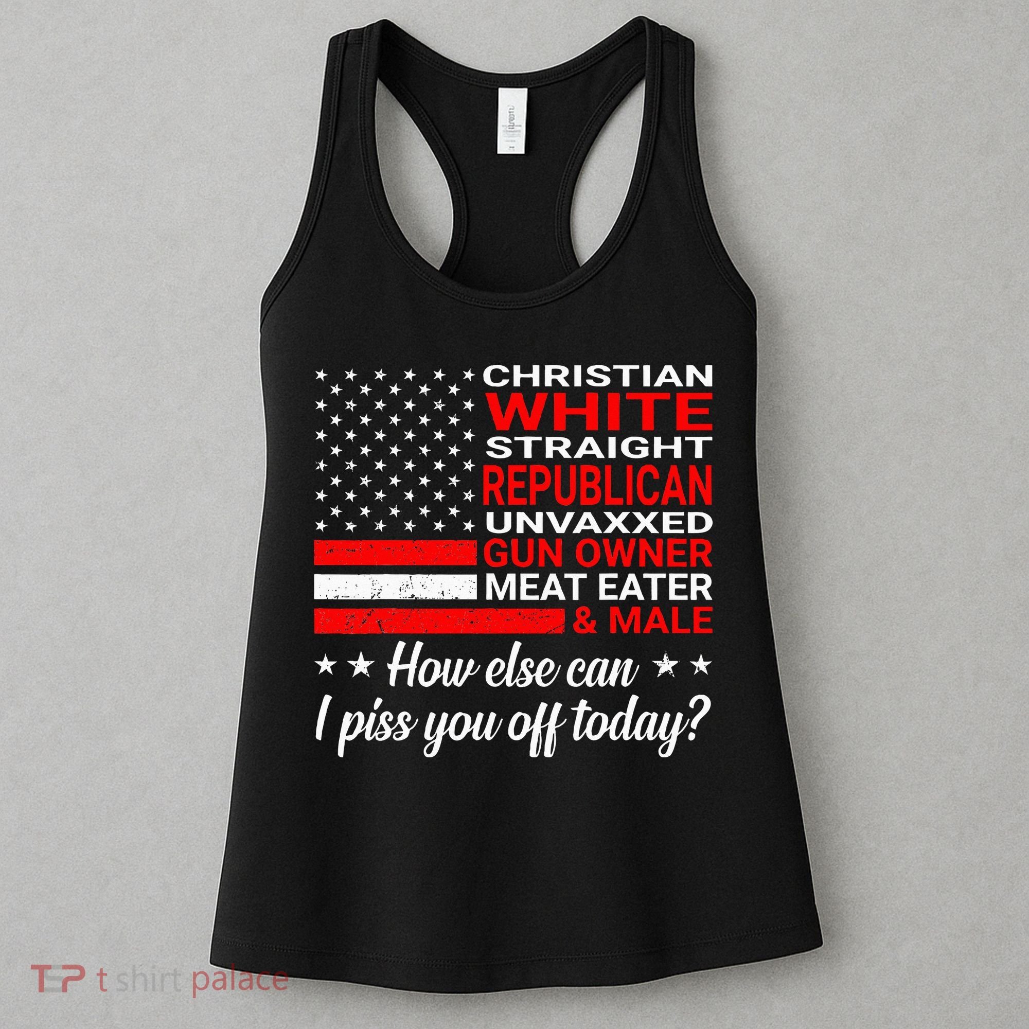 Christian White Straight Republican Unvaxxed Gun Owner Women's Tank Top