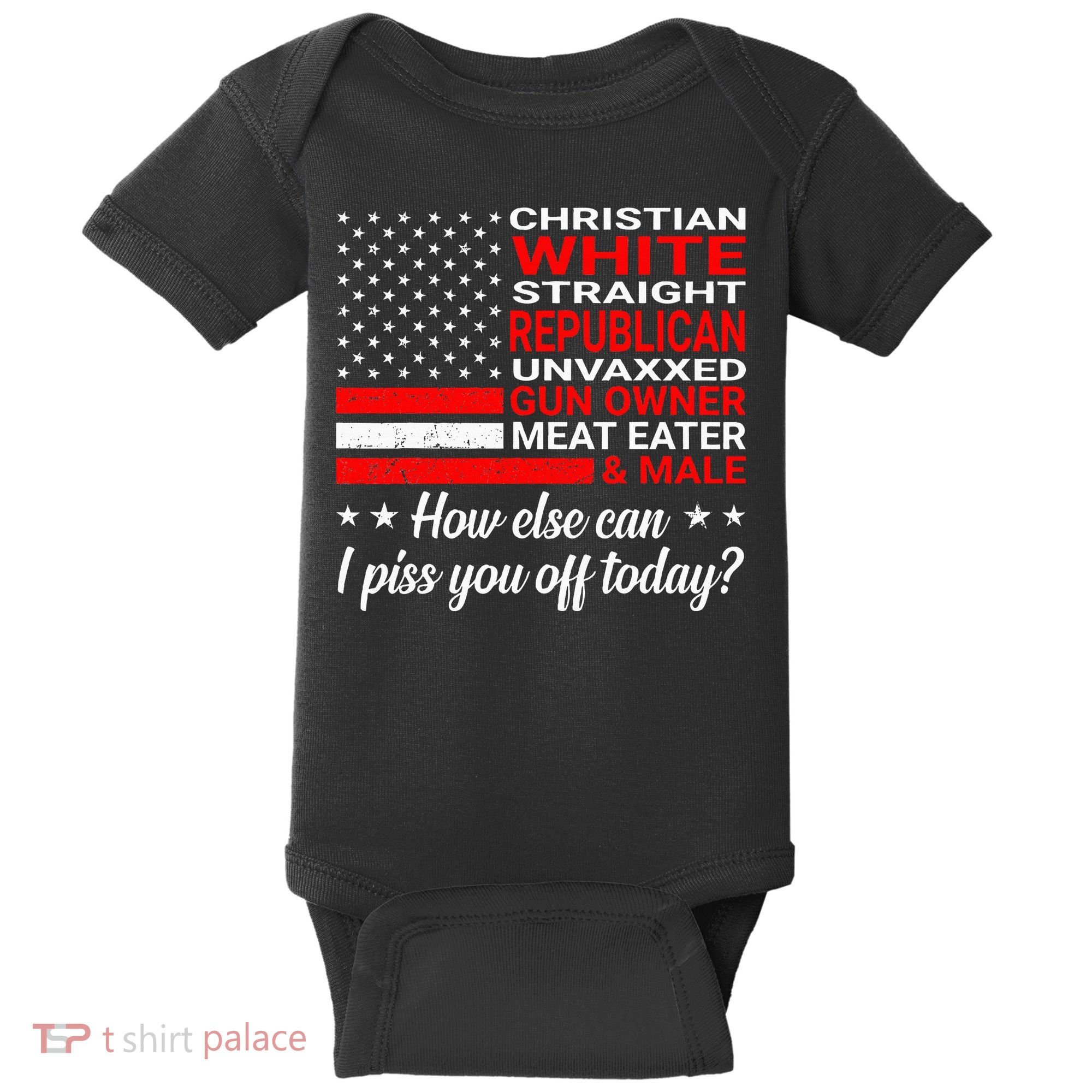 Christian White Straight Republican Unvaxxed Gun Owner Baby Bodysuit