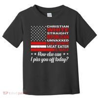 Christian White Straight Republican Unvaxxed Gun Owner Toddler T-Shirt thumb 0