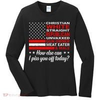 Christian White Straight Republican Unvaxxed Gun Owner Women's Long Sleeve Shirt thumb 0