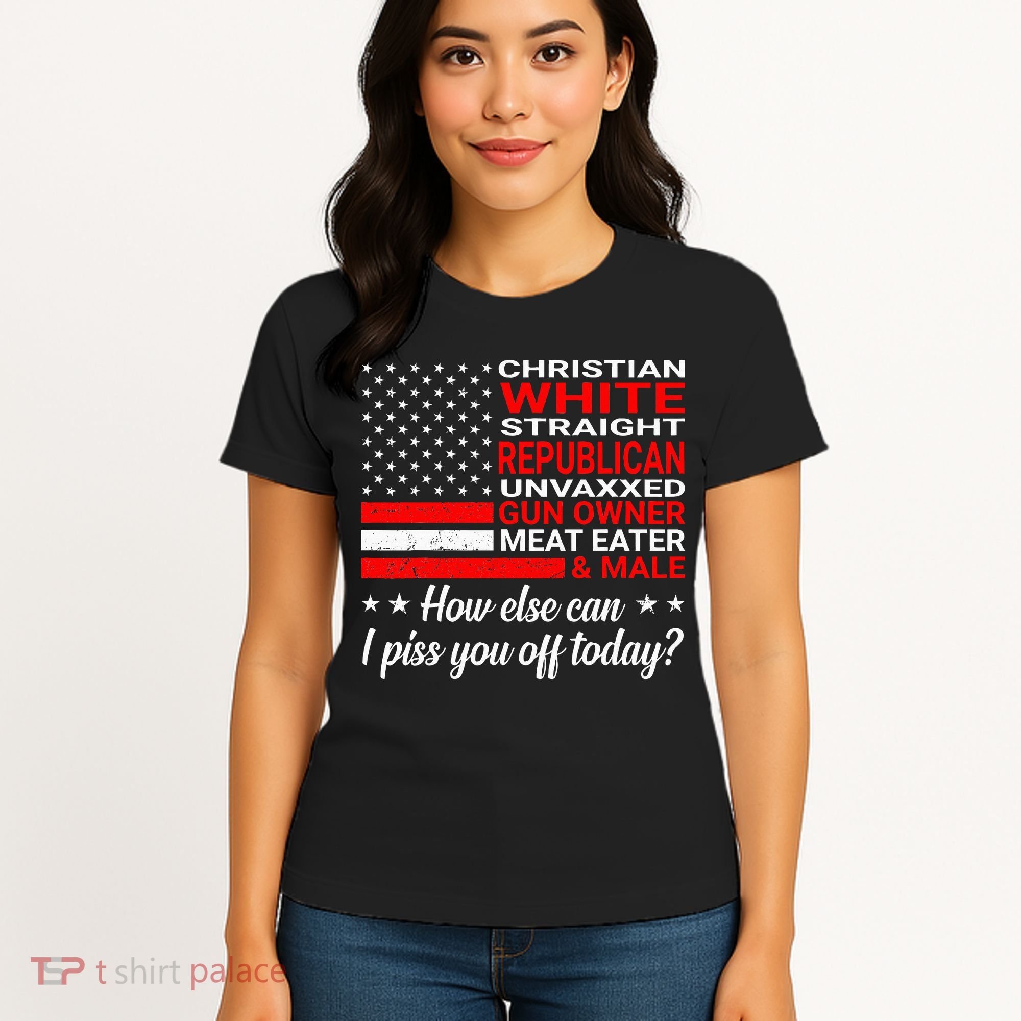 Christian White Straight Republican Unvaxxed Gun Owner Women's T-Shirt