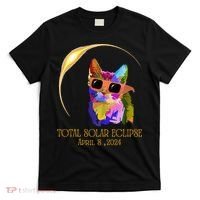 Cat Wearing Solar Eclipse Glasses T-Shirt thumb 0