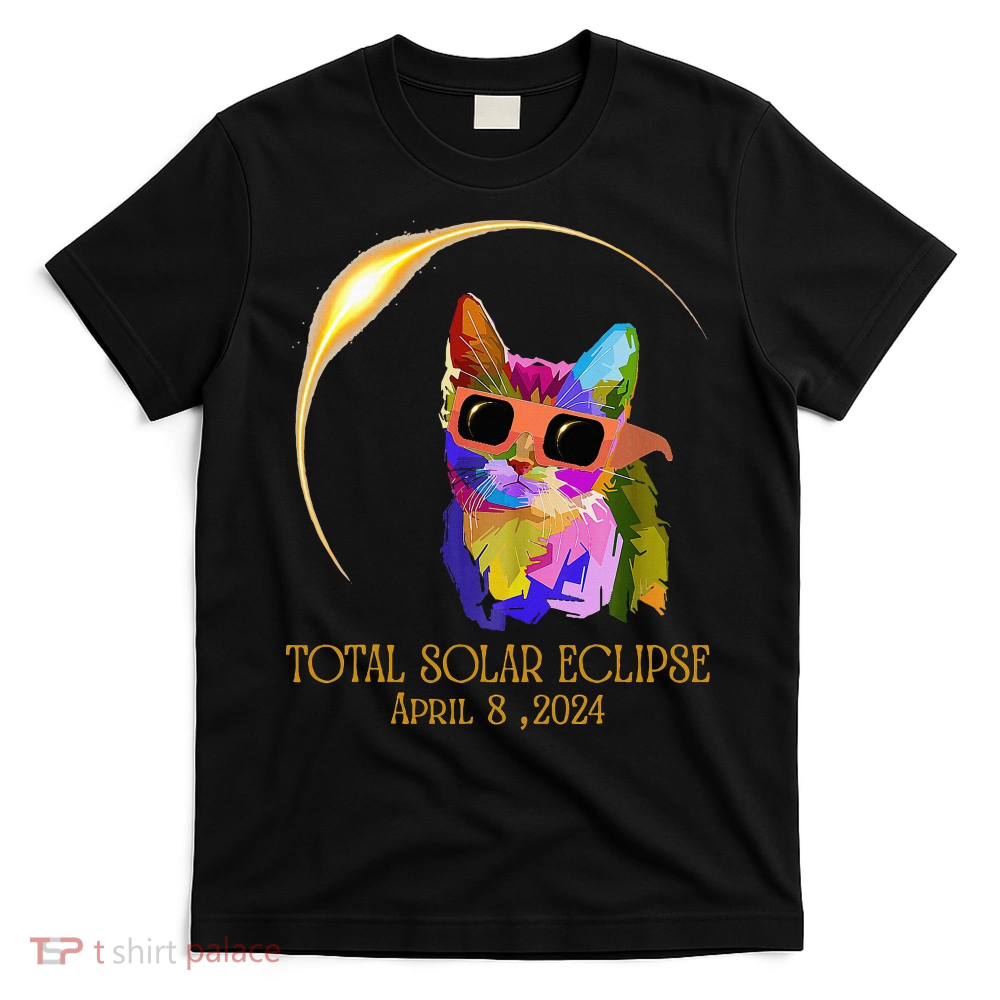 Cat Wearing Solar Eclipse Glasses T-Shirt