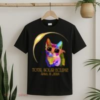 Cat Wearing Solar Eclipse Glasses T-Shirt thumb 2