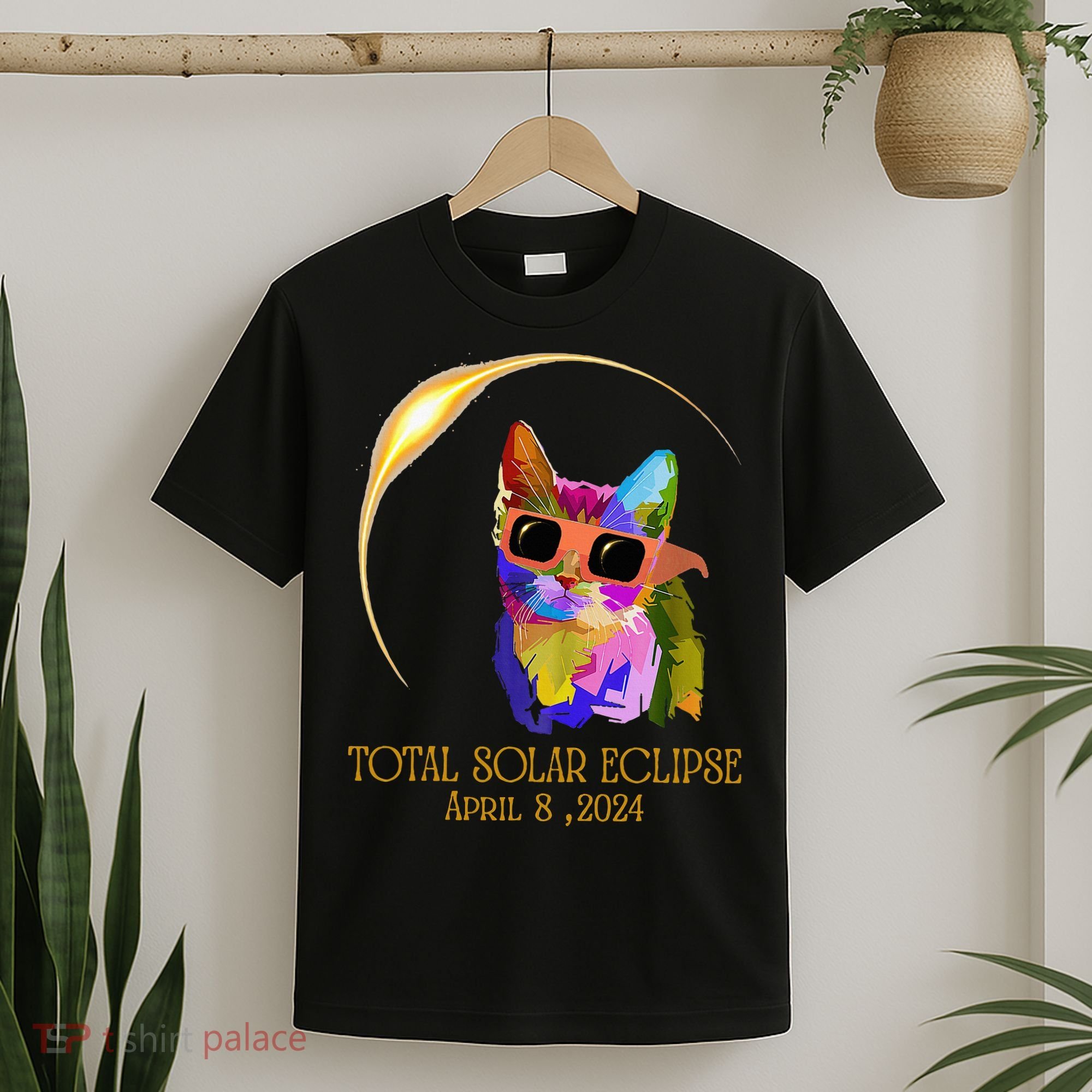 Cat Wearing Solar Eclipse Glasses T-Shirt