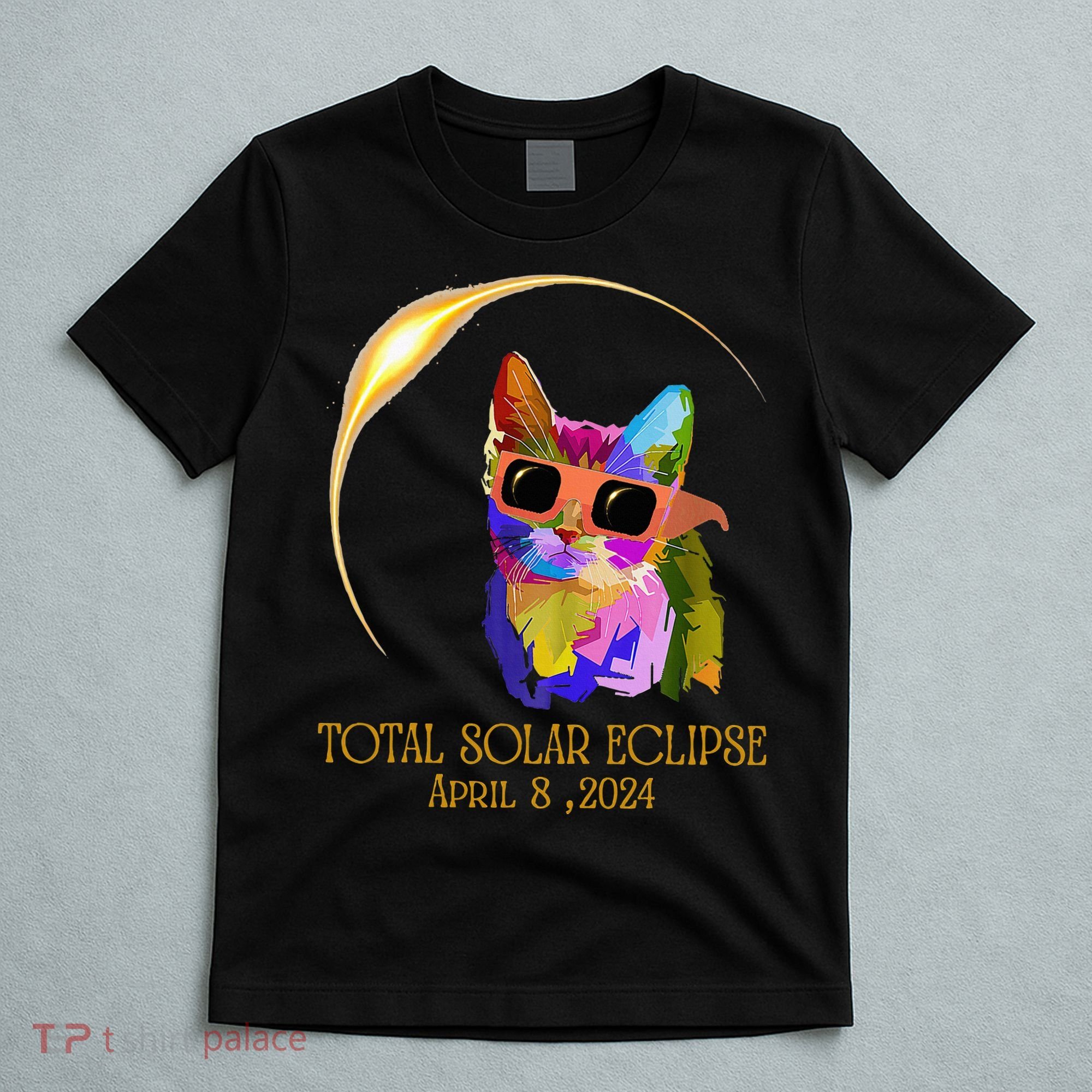 Cat Wearing Solar Eclipse Glasses T-Shirt