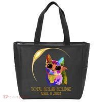 Cat Wearing Solar Eclipse Glasses Tote Bag thumb 0