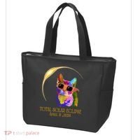 Cat Wearing Solar Eclipse Glasses Tote Bag thumb 3