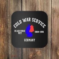 Cold War Service Air Force Veteran Germany 1984-1991 Coaster thumb 0