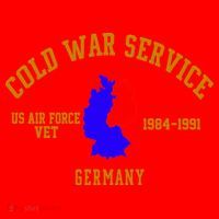 Cold War Service Air Force Veteran Germany 1984-1991 Santa Hat thumb 1