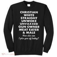 Christian White Straight Unwoke Unvaxxed Gun Owner Meat Eater Male How Else Can Sweatshirt thumb 0