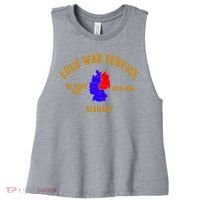 Cold War Service Germany US Army Veteran 1975 To 1980 Women's Racerback Cropped Tank thumb 0