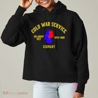 Cold War Service Germany US Army Veteran 1975 To 1980 Ladies Heavyweight Boxy Pullover Hoodie thumb 0