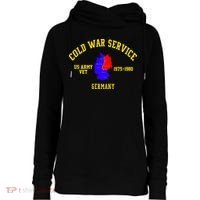 Cold War Service Germany US Army Veteran 1975 To 1980 Womens Funnel Neck Pullover Hood thumb 0