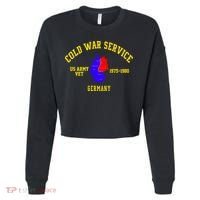 Cold War Service Germany US Army Veteran 1975 To 1980 Cropped Pullover Crew thumb 0