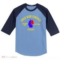 Cold War Service Germany US Army Veteran 1975 To 1980 Raglan Baseball Sleeve Shirt thumb 0