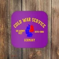 Cold War Service Germany US Army Veteran 1975 To 1980 Coaster thumb 0