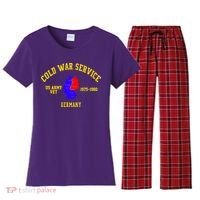 Cold War Service Germany US Army Veteran 1975 To 1980 Women's Flannel Pajama Set thumb 0