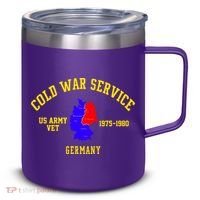 Cold War Service Germany US Army Veteran 1975 To 1980 12oz Stainless Steel Coffee Mug thumb 0