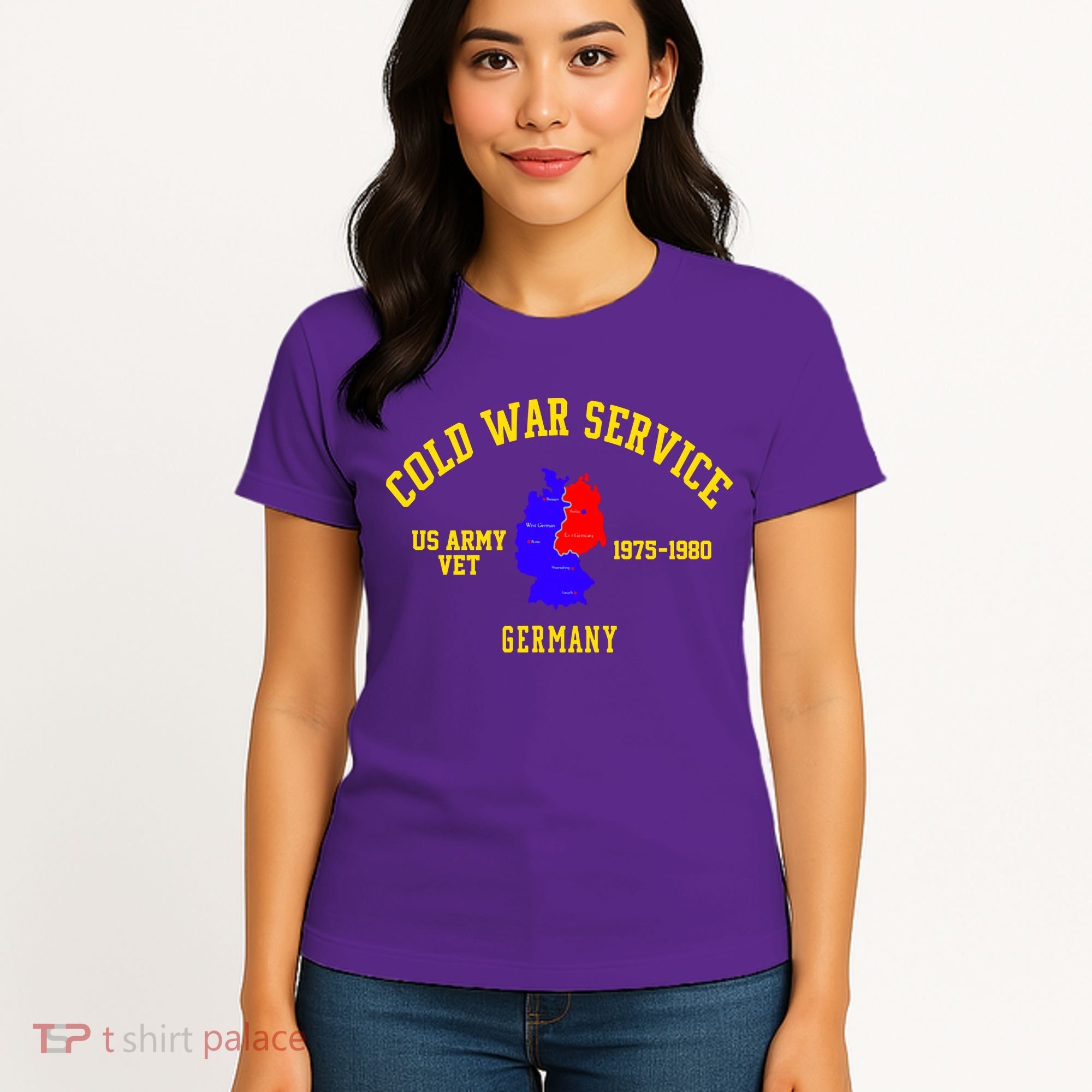 Cold War Service Germany US Army Veteran 1975 To 1980 Women's T-Shirt