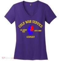 Cold War Service Germany US Army Veteran 1975 To 1980 Women's V-Neck T-Shirt thumb 0