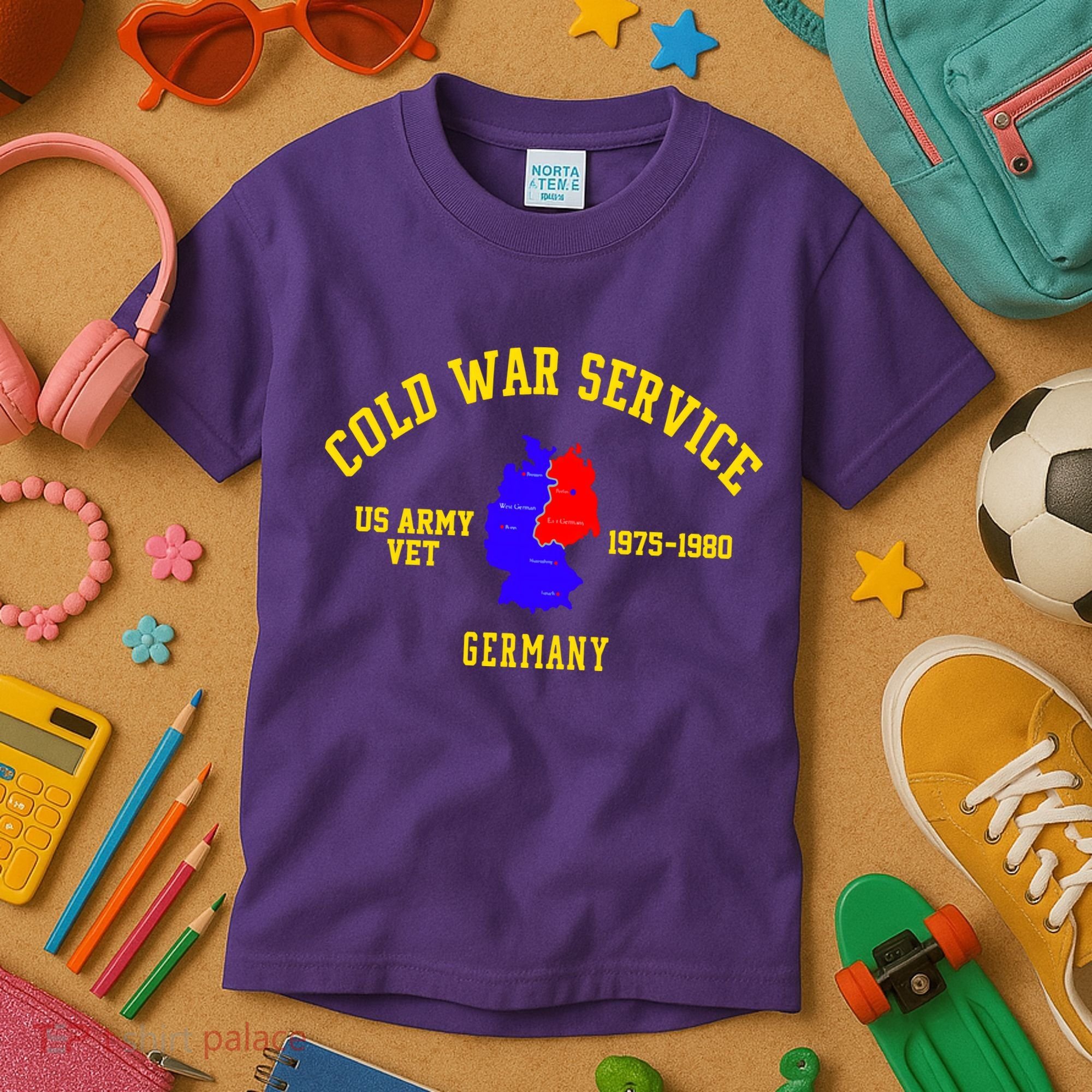 Cold War Service Germany US Army Veteran 1975 To 1980 Kids T-Shirt