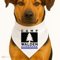 Camp Walden Summer Camp  Summer Camp USA-Made Doggie Bandana thumb 1