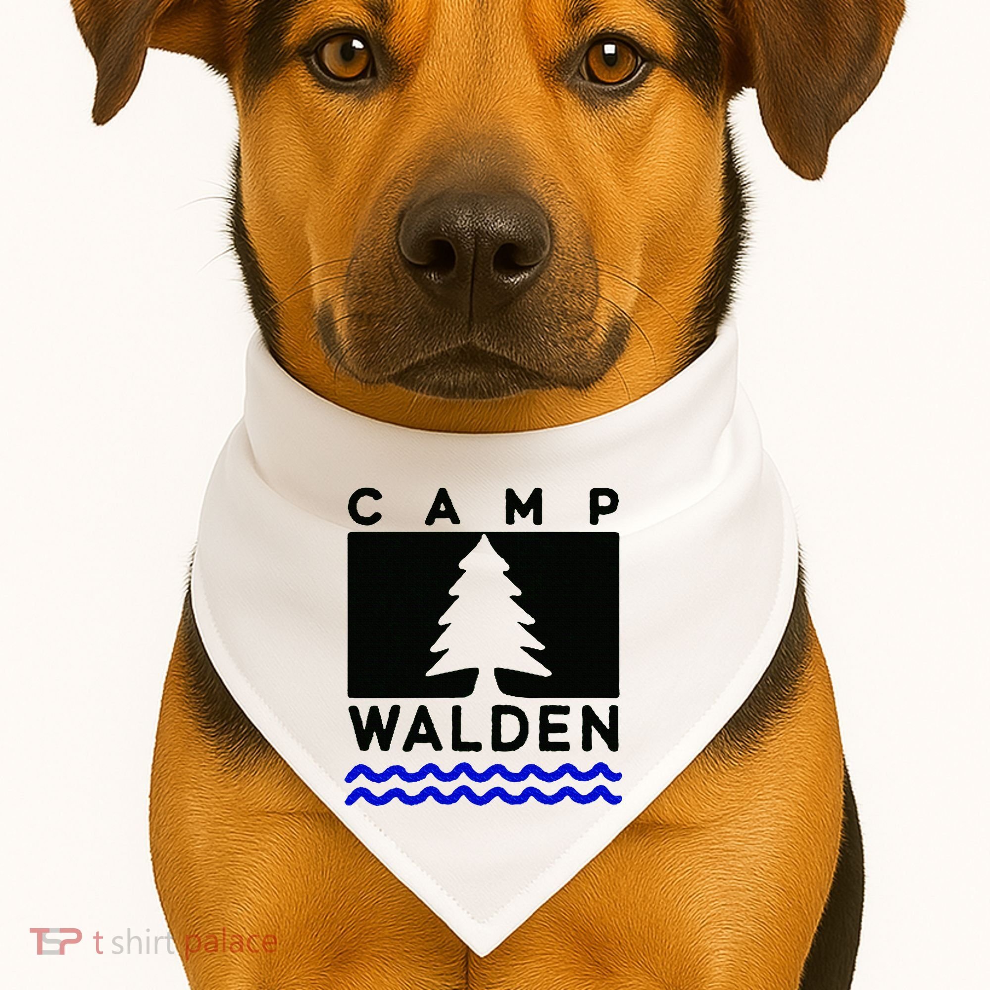 Camp Walden Summer Camp  Summer Camp USA-Made Doggie Bandana