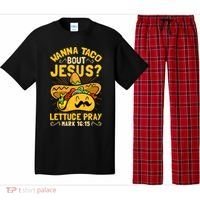 Christian Wanna Taco Bout Jesus Funny Pajama Set thumb 0