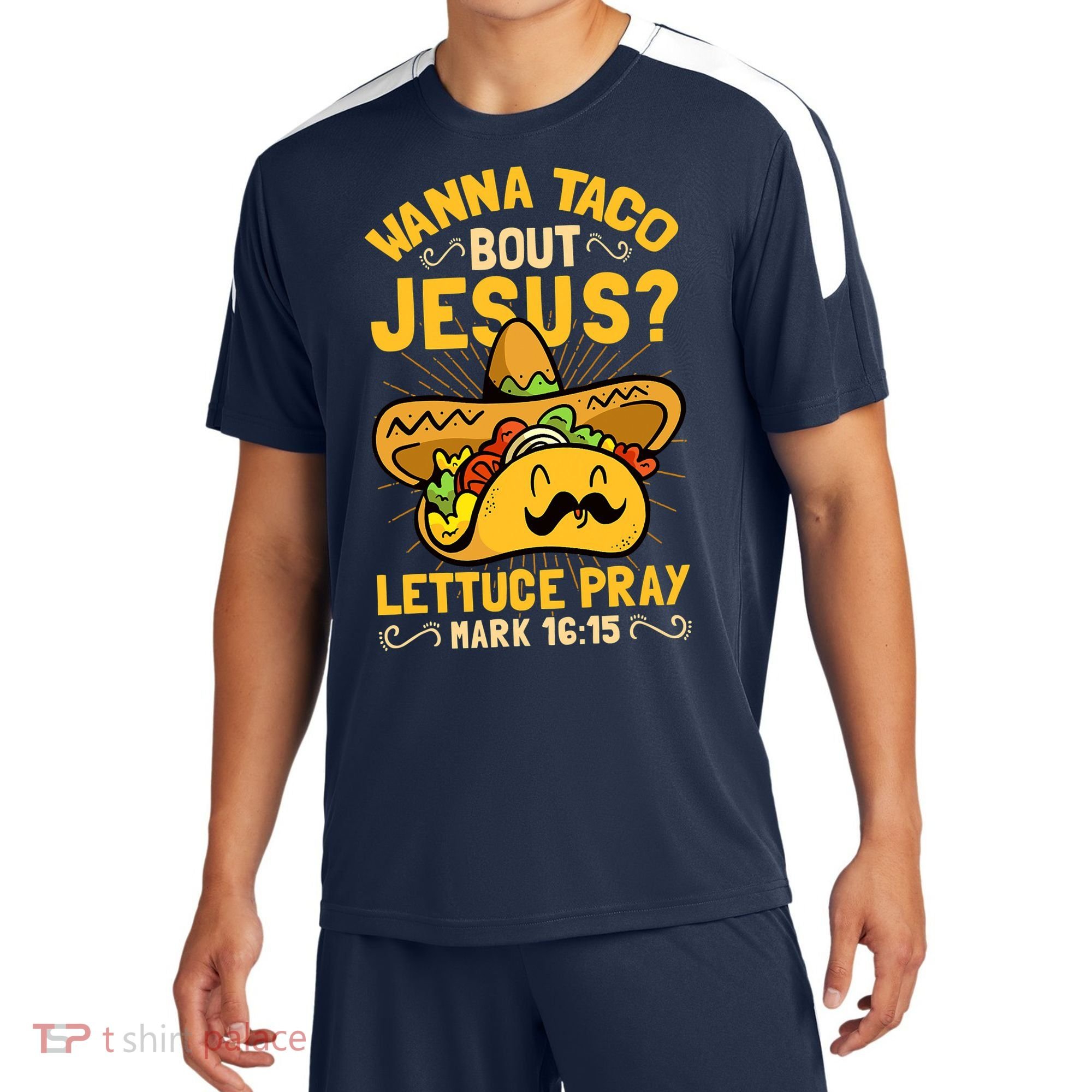 Christian Wanna Taco Bout Jesus Funny Sport-Tek Competitor United Soccer Jersey