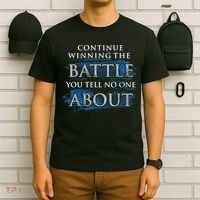 Continue Winning The Battle You Tell No One About T-Shirt thumb 6