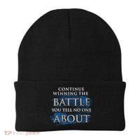 Continue Winning The Battle You Tell No One About Beanie thumb 0
