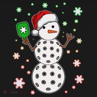 Christmas Winter Time Pickleball Snowman Backpack thumb 2