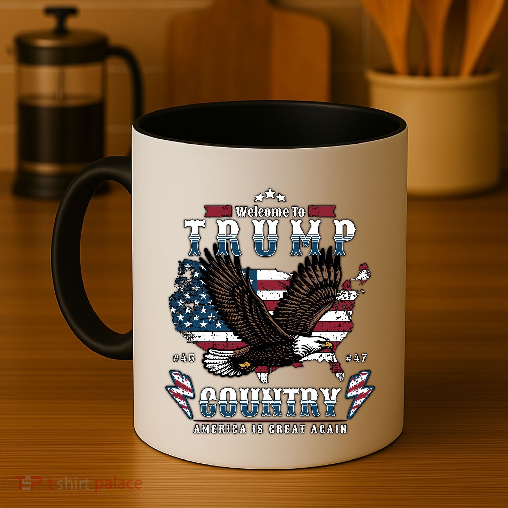 Classic Welcome To Trump Country Maga Eagle Coffee Mug