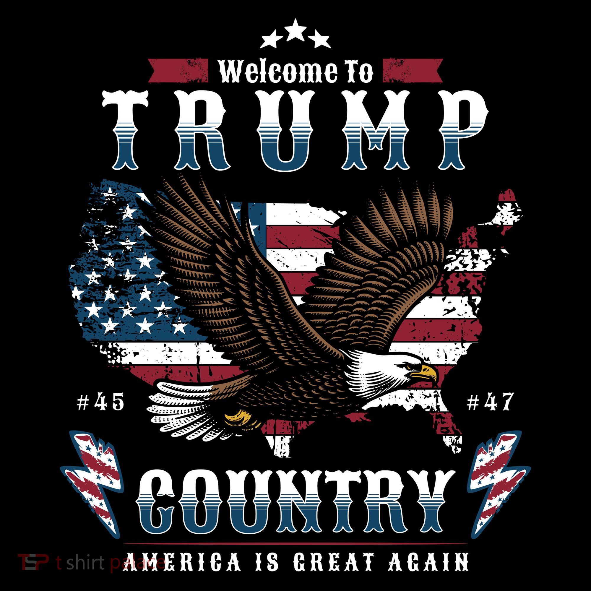 Classic Welcome To Trump Country Maga Eagle Coffee Mug
