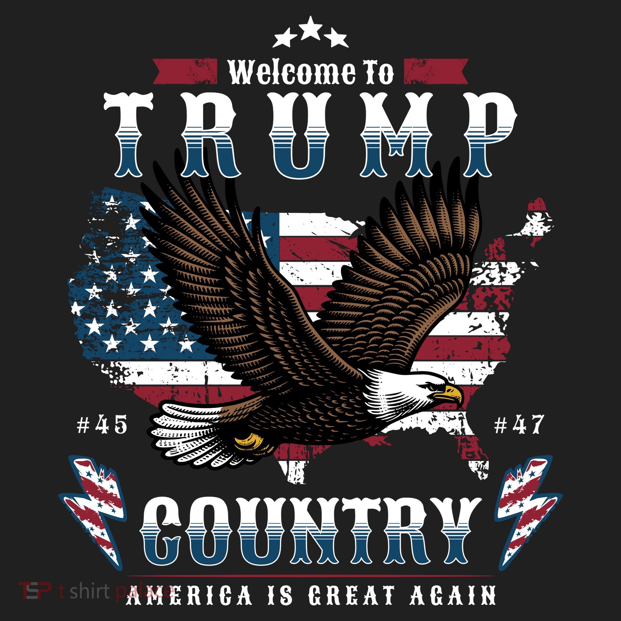 Classic Welcome To Trump Country Maga Eagle Tumbler