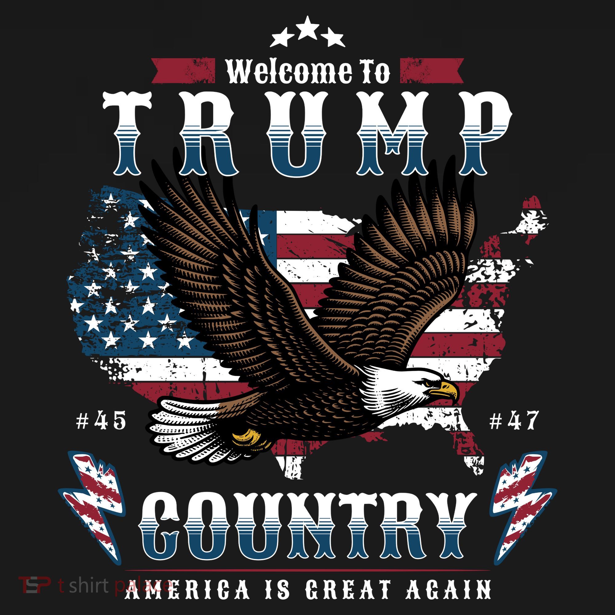 Classic Welcome To Trump Country Maga Eagle Ornament
