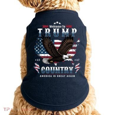 Classic Welcome To Trump Country Maga Eagle Doggie Tank