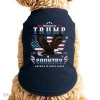 Classic Welcome To Trump Country Maga Eagle Doggie Tank thumb 0