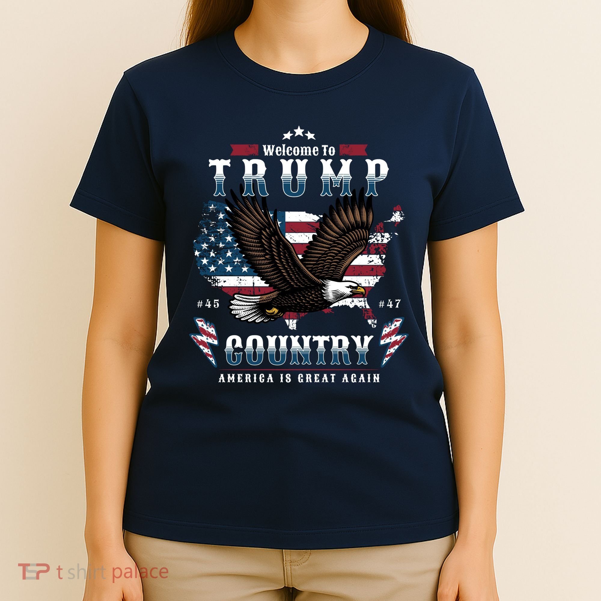 Classic Welcome To Trump Country Maga Eagle T-Shirt