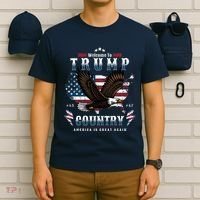 Classic Welcome To Trump Country Maga Eagle T-Shirt thumb 6